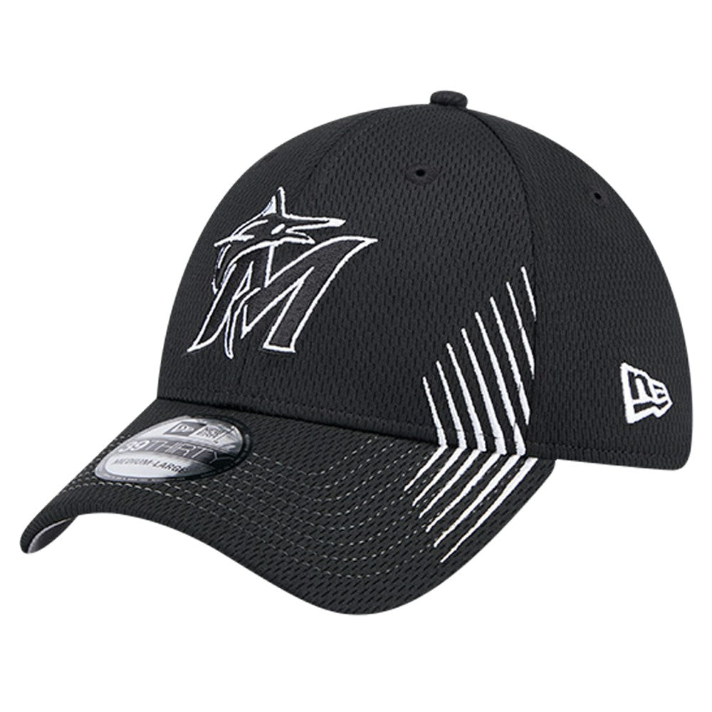Miami Marlins New Era Active Dash Mark 39THIRTY Flex Hat | MLB Online