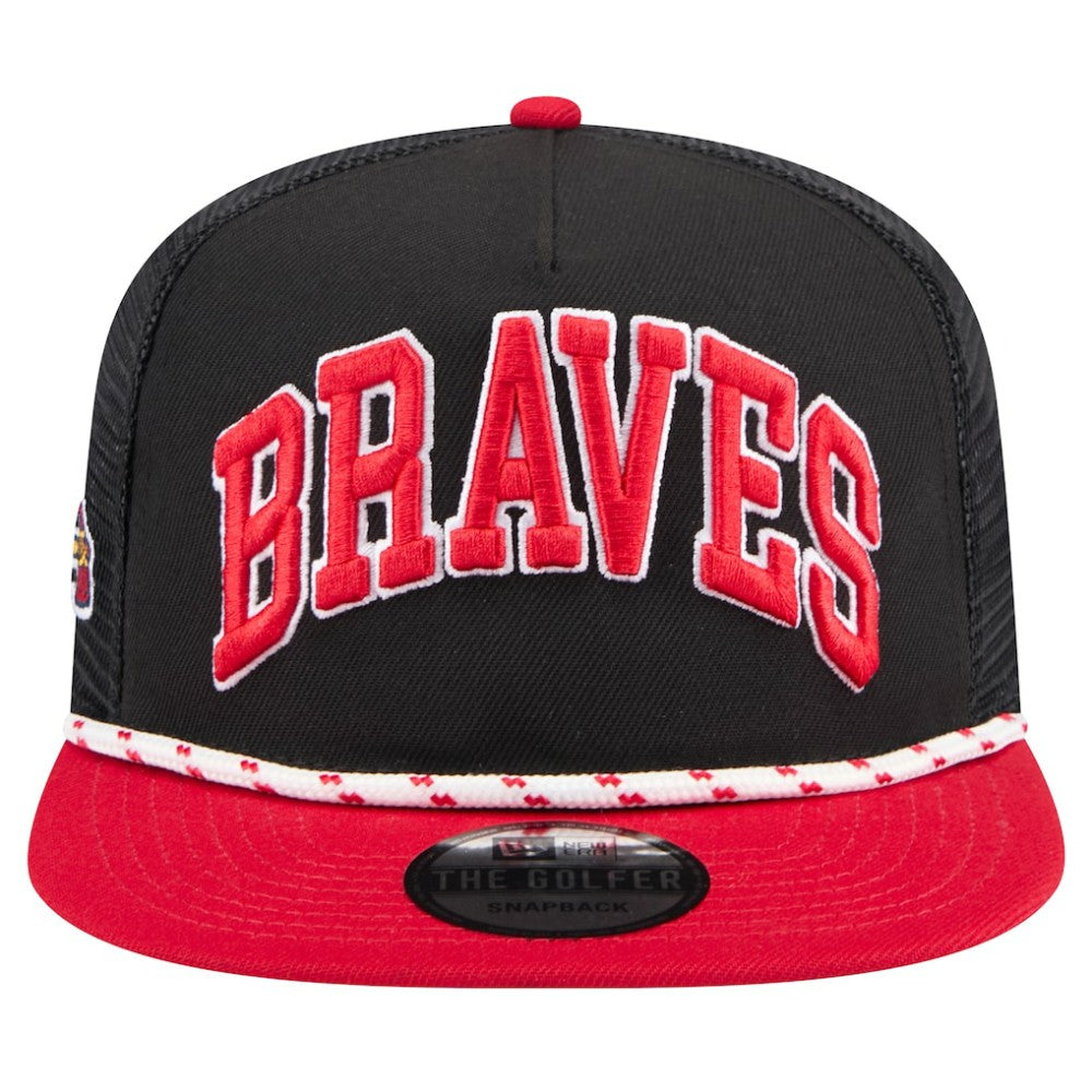 Atlanta Braves New Era Throwback Meshback Golfer Hat | MLB For sale