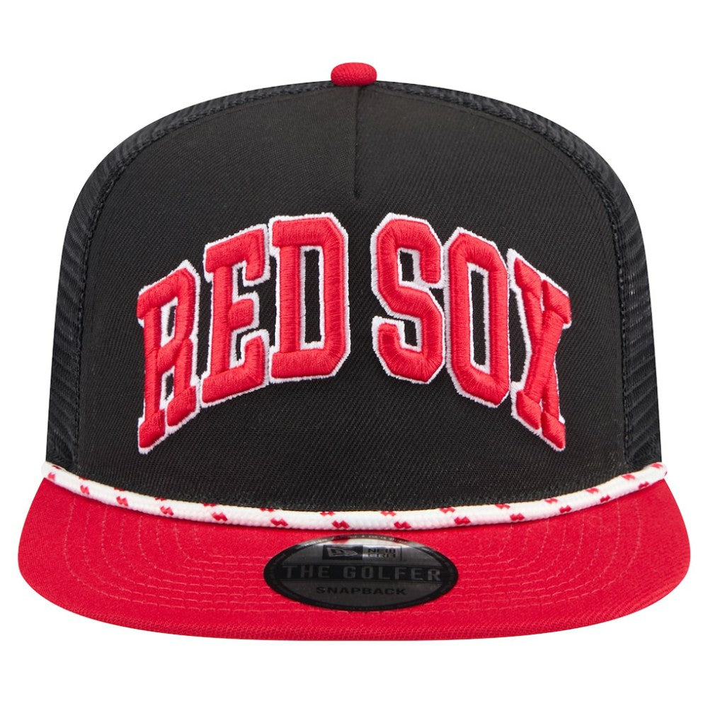 Boston Red Sox New Era Throwback Meshback Golfer Hat | MLB Outlet