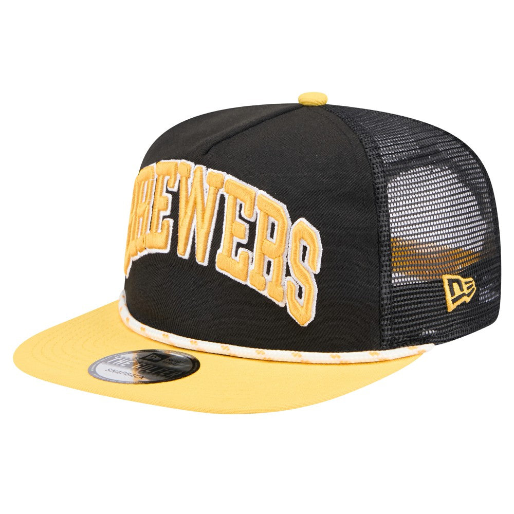 Milwaukee Brewers New Era Throwback Meshback Golfer Hat | MLB For sale