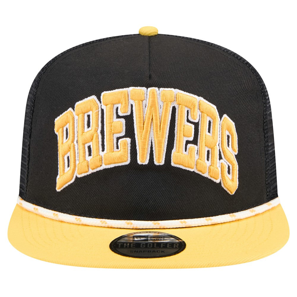 Milwaukee Brewers New Era Throwback Meshback Golfer Hat | MLB For sale