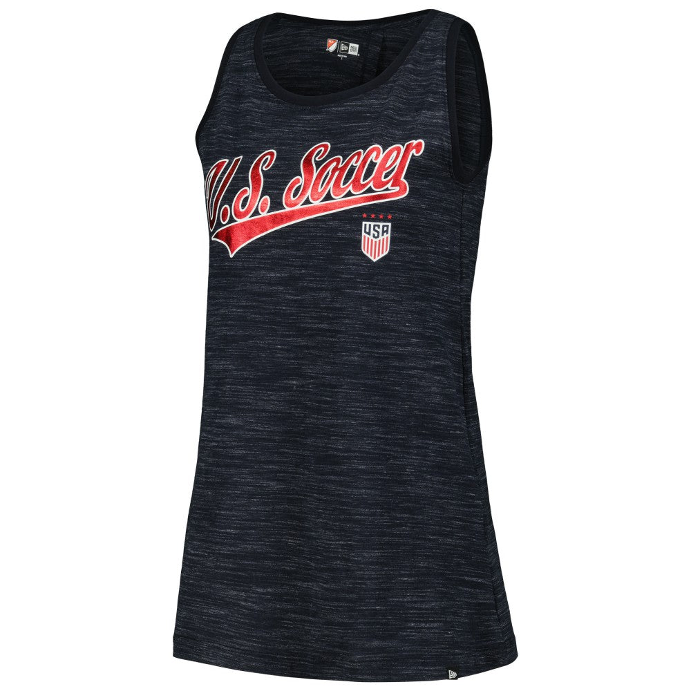 USWNT 5th & Ocean by New Era Women's Athletic Cross Back Tank Top Navy - New Era