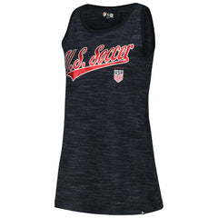 USWNT 5th & Ocean by New Era Women's Athletic Cross Back Tank Top Navy - New Era