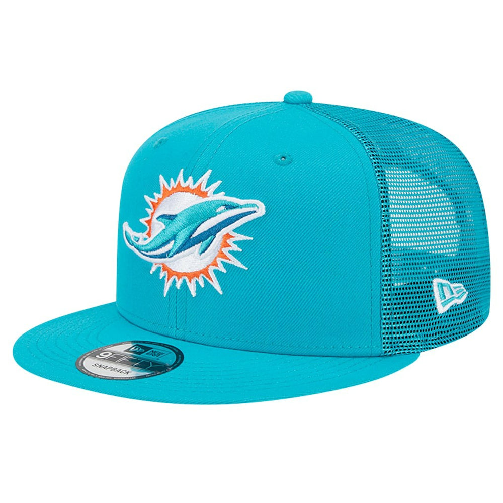 Miami Dolphins New Era Main Trucker 9FIFTY Snapback Hat