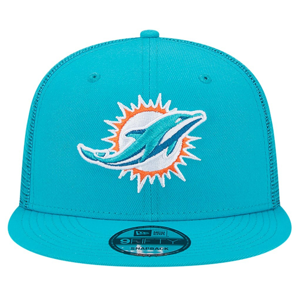 Miami Dolphins New Era Main Trucker 9FIFTY Snapback Hat