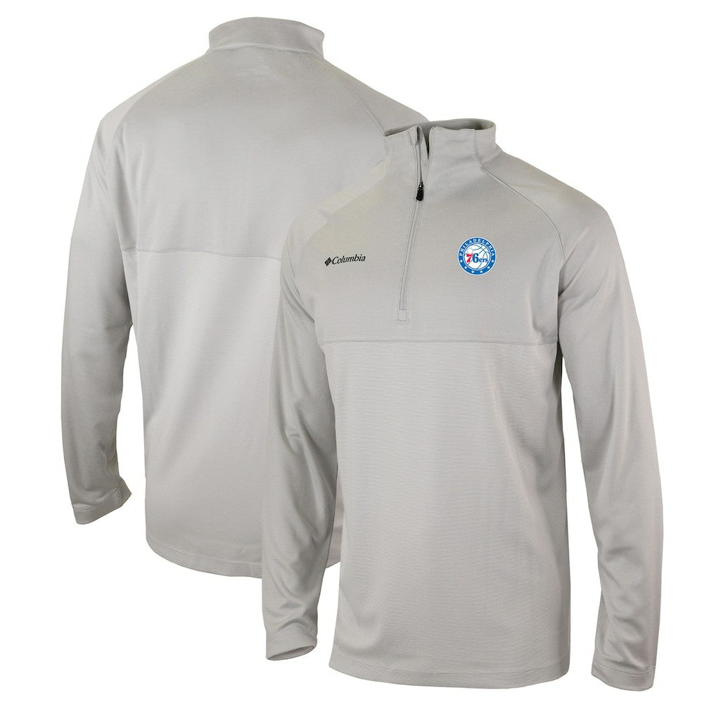 Philadelphia 76ers Omni-Wick Rockin' It Quarter-Zip Pullover Top New