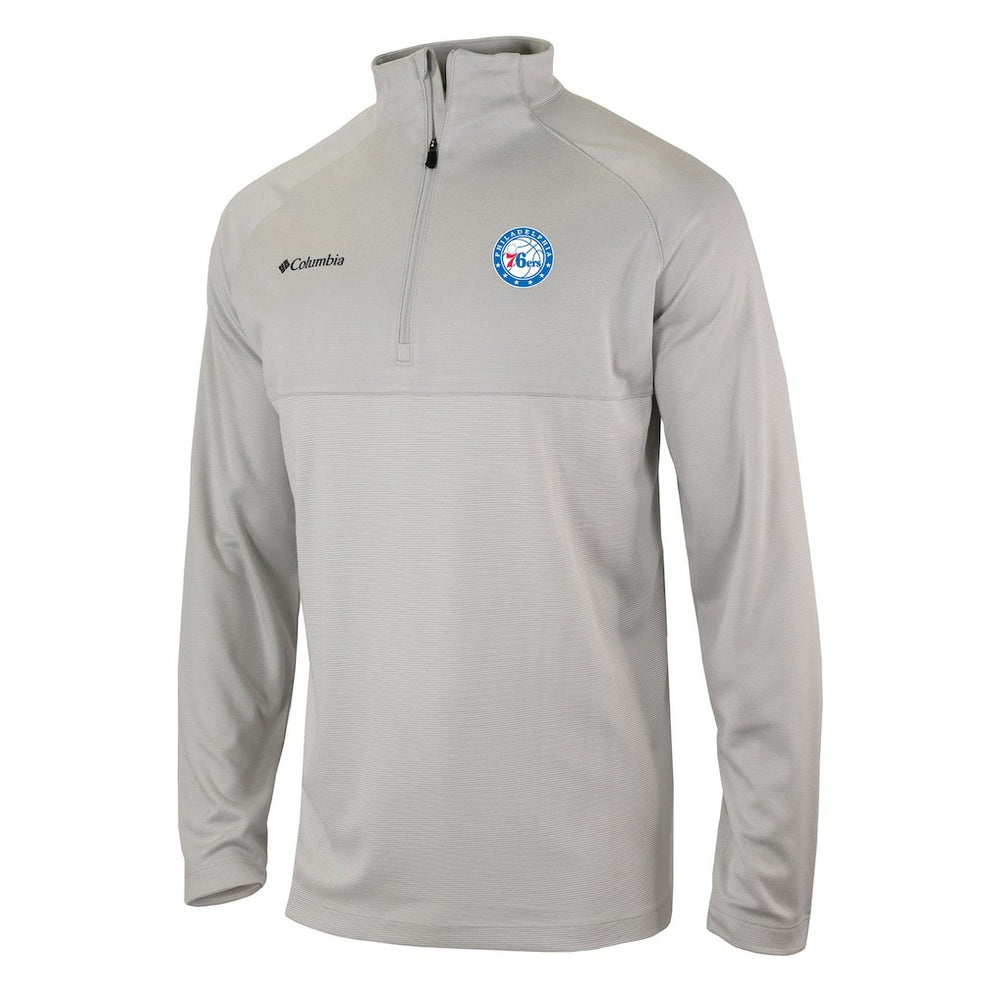 Philadelphia 76ers Omni-Wick Rockin' It Quarter-Zip Pullover Top New