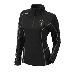 Milwaukee Bucks Women's Omni-Wick Shotgun Quarter-Zip Pullover Top On Sale