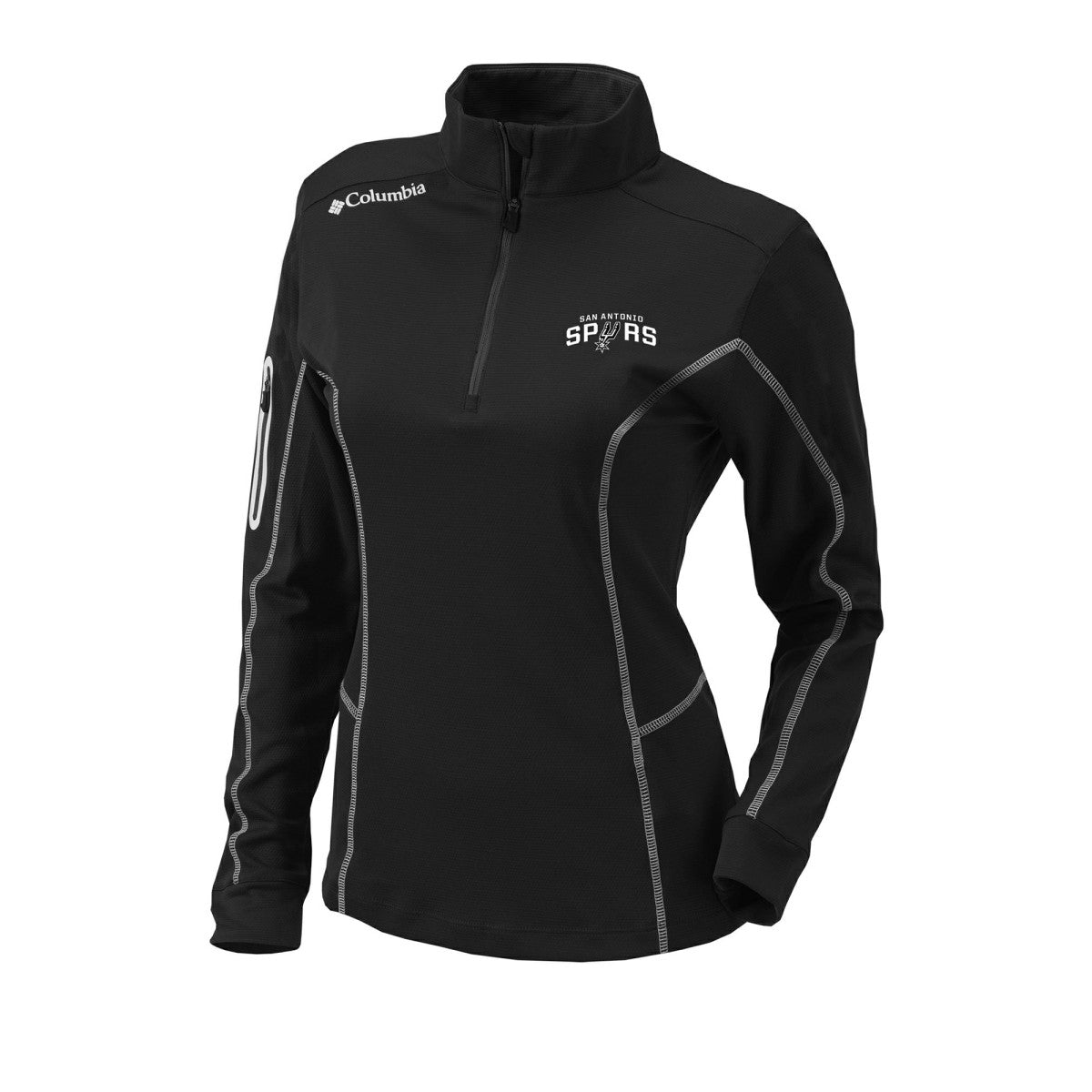 San Antonio Spurs Women's Omni-Wick Shotgun Quarter-Zip Pullover Top On Sale