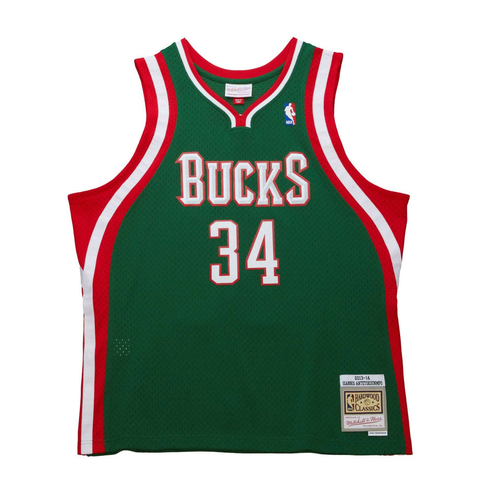 Giannis Antetokounmpo Milwaukee Bucks 2013/14 Hardwood Classics Swingman Jersey On Sale