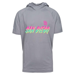 San Diego Padres Levelwear City Connect Phase Core Logo Short Sleeve Hoodie | MLB Online