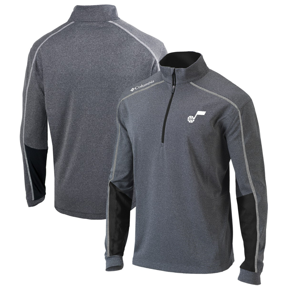 Utah Jazz Omni-Wick Shotgun 2.0 Quarter-Zip Pullover Top New