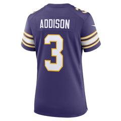 Minnesota Vikings Nike Jordan Addison  Women's Alternate Game Jersey