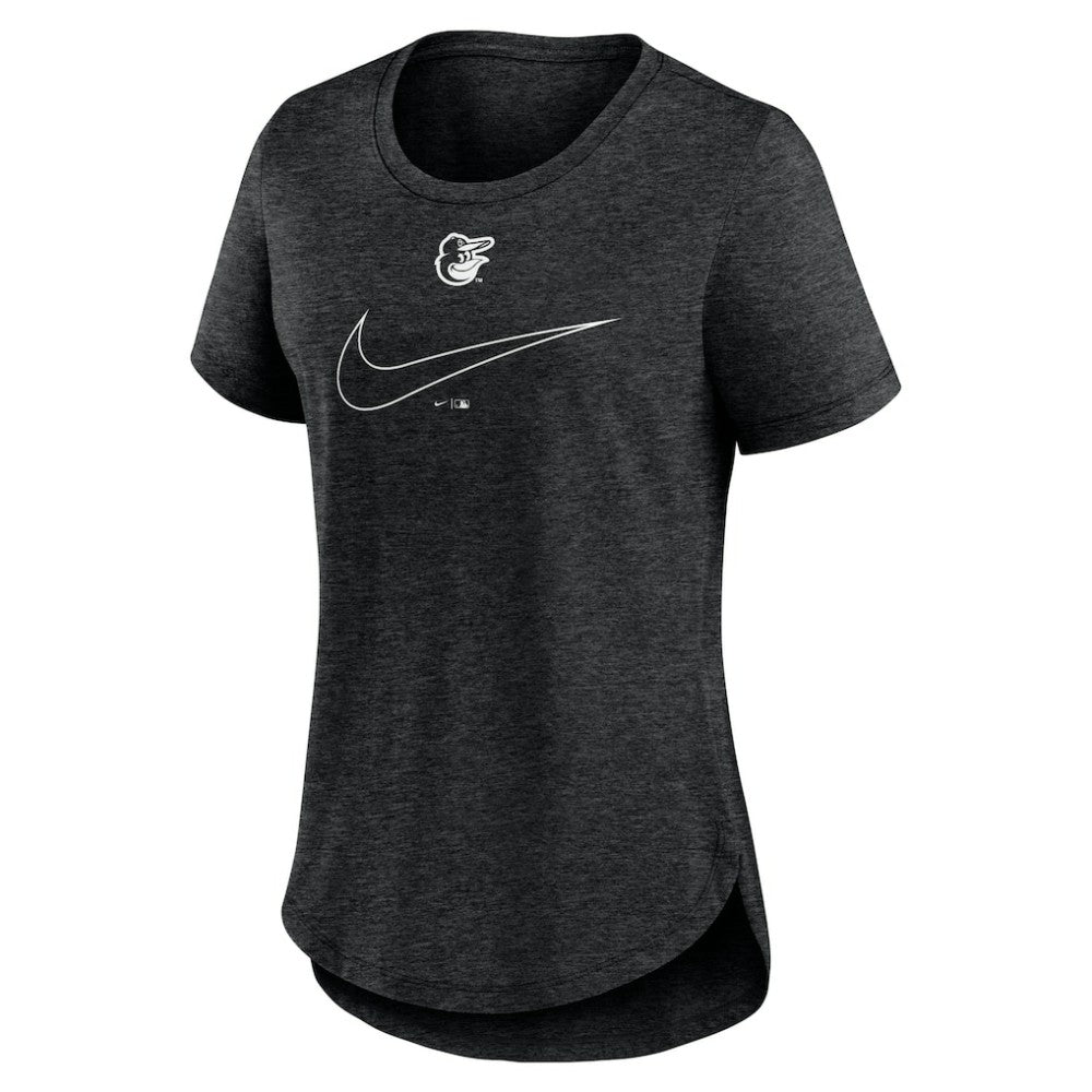 Baltimore Orioles Nike Women's Big Swoosh Tri-Blend Scoop Neck T-Shirt | MLB Outlet