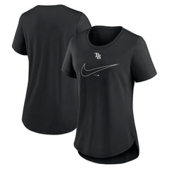 Tampa Bay Rays Nike Women's Big Swoosh Tri-Blend Scoop Neck T-Shirt | MLB For sale