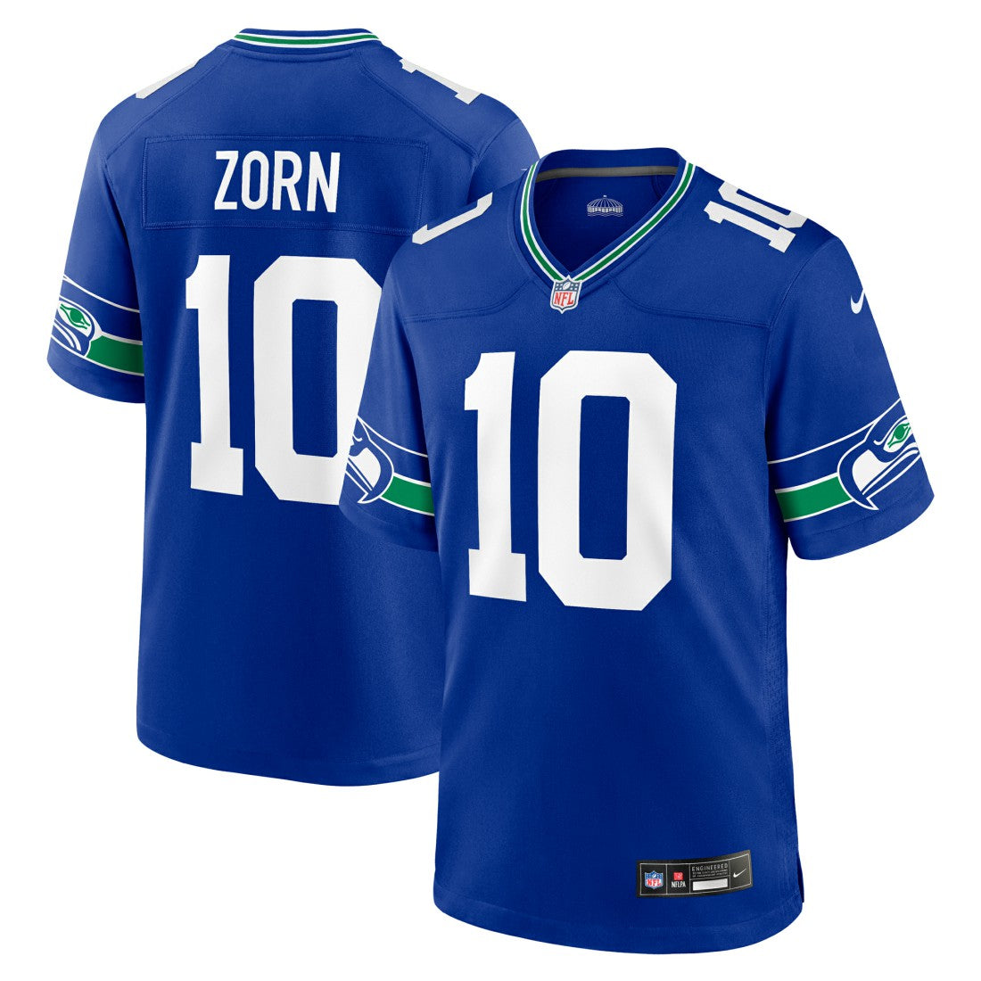Seattle Seahawks Nike Jim Zorn  Retired Player Alternate Game Jersey