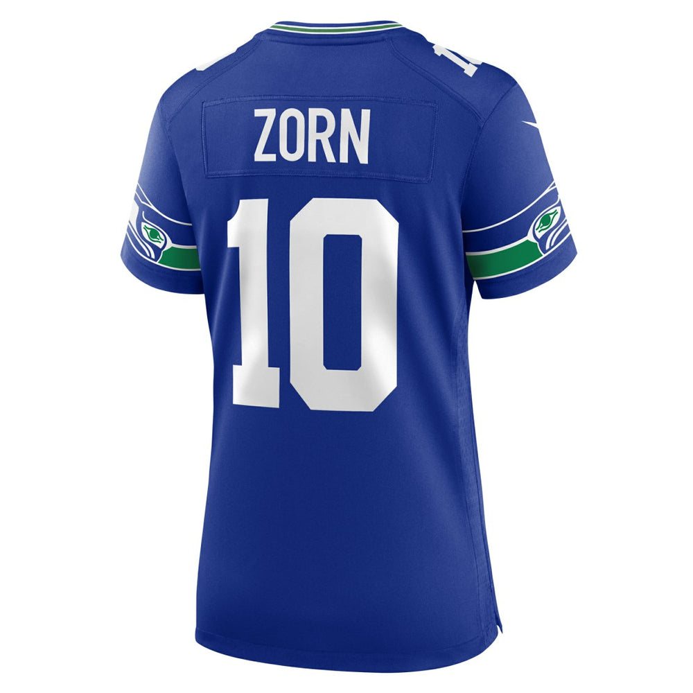 Seattle Seahawks Nike Jim Zorn  Women's Throwback Retired Player Game Jersey