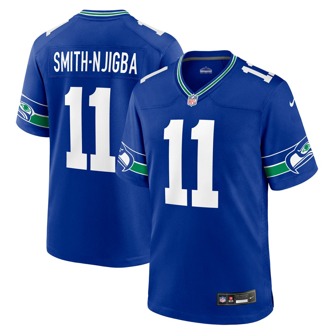 Seattle Seahawks Nike Jaxon Smith-Njigba  Throwback Player Game Jersey