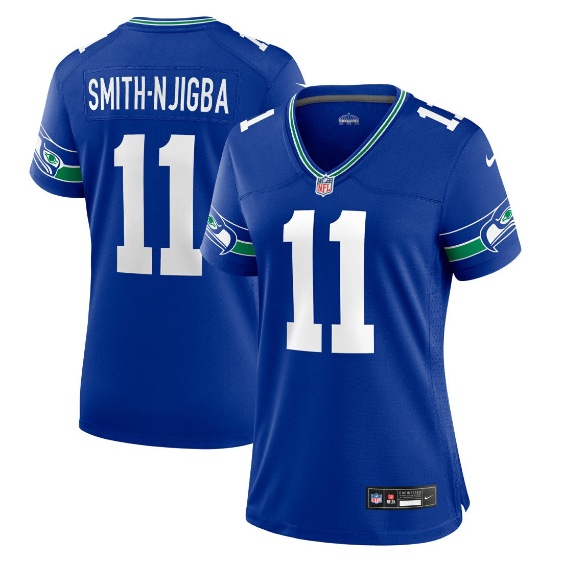 Seattle Seahawks Nike Jaxon Smith-Njigba  Women's Throwback Player Game Jersey