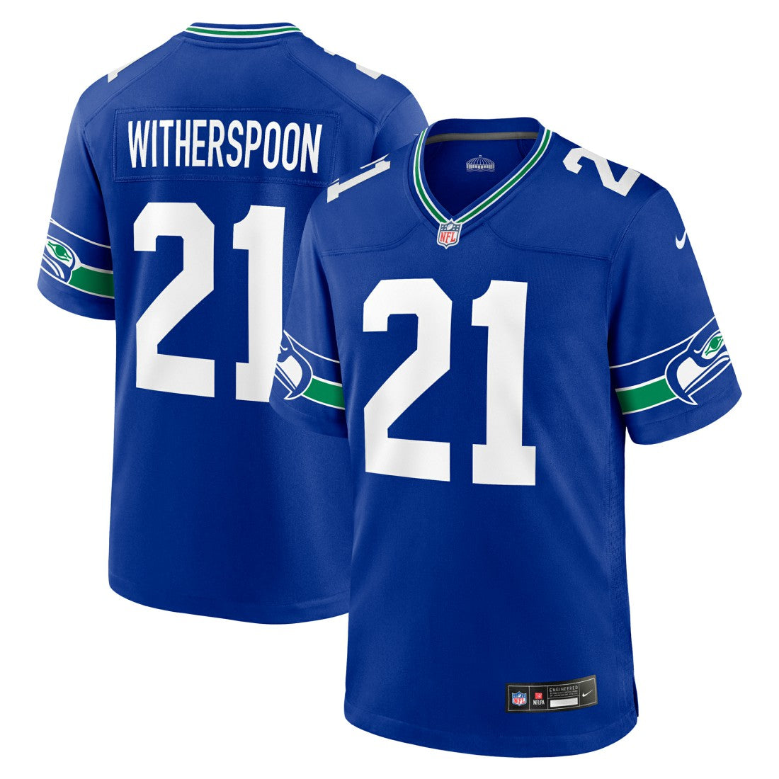 Seattle Seahawks Nike Devon Witherspoon  Throwback Player Game Jersey