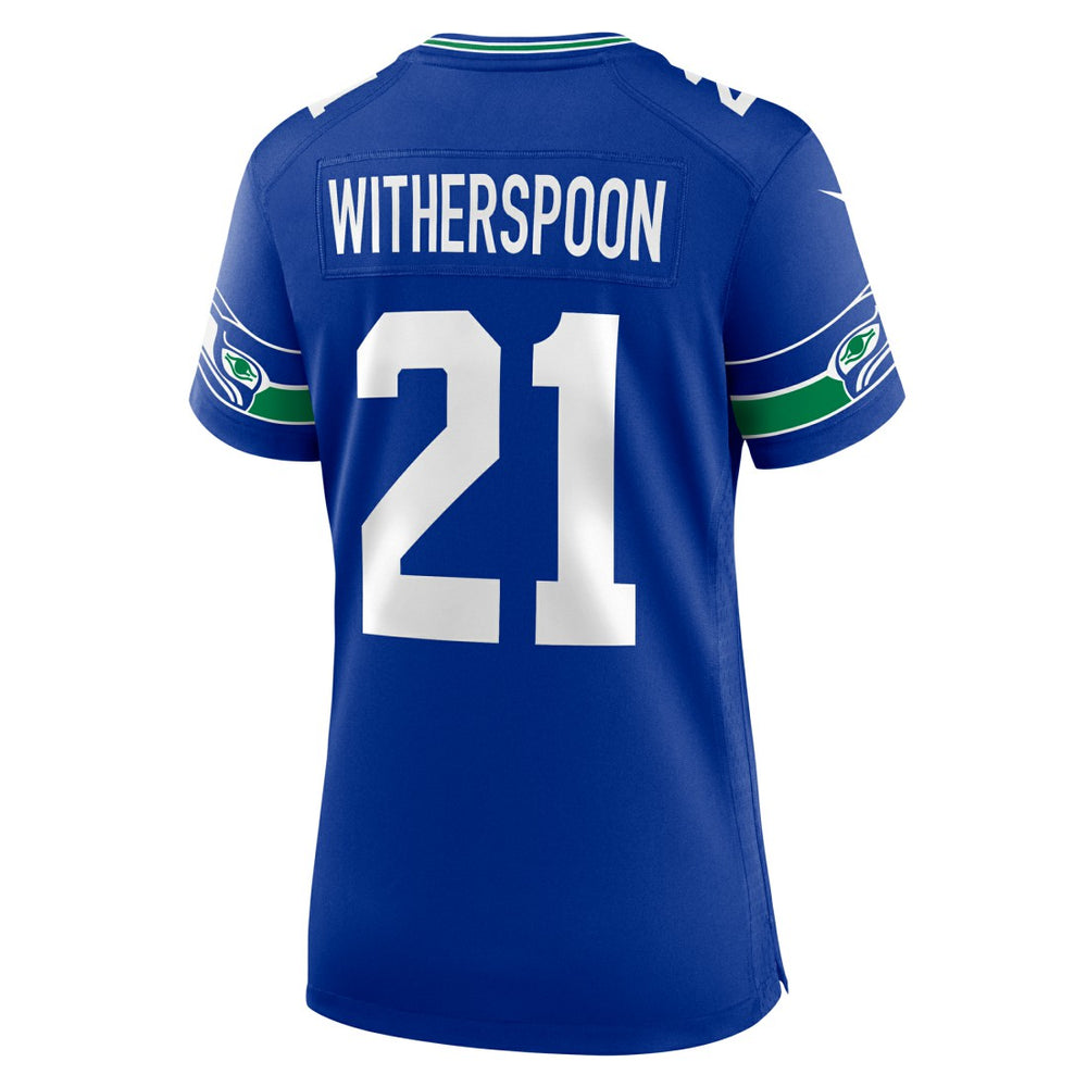 Seattle Seahawks Nike Devon Witherspoon  Women's Throwback Player Game Jersey