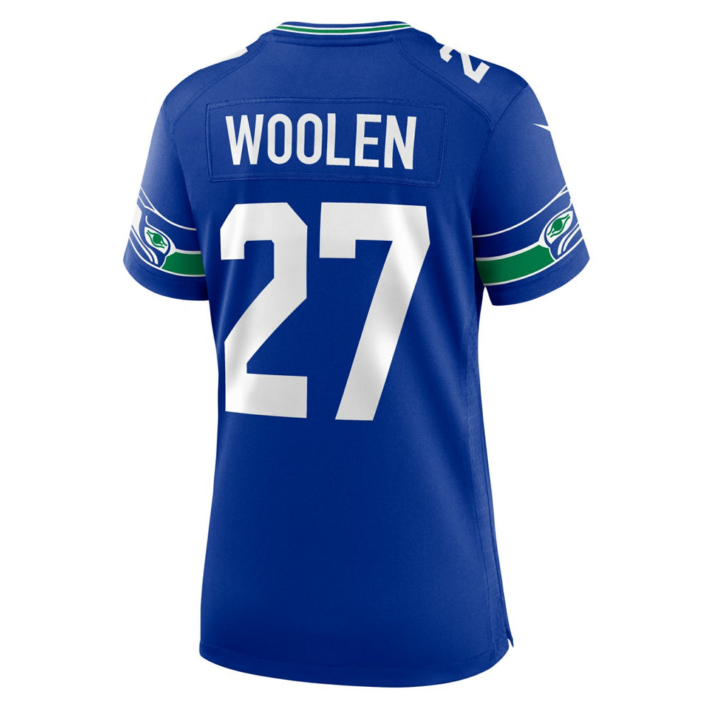 Seattle Seahawks Nike Tariq Woolen  Women's Throwback Player Game Jersey