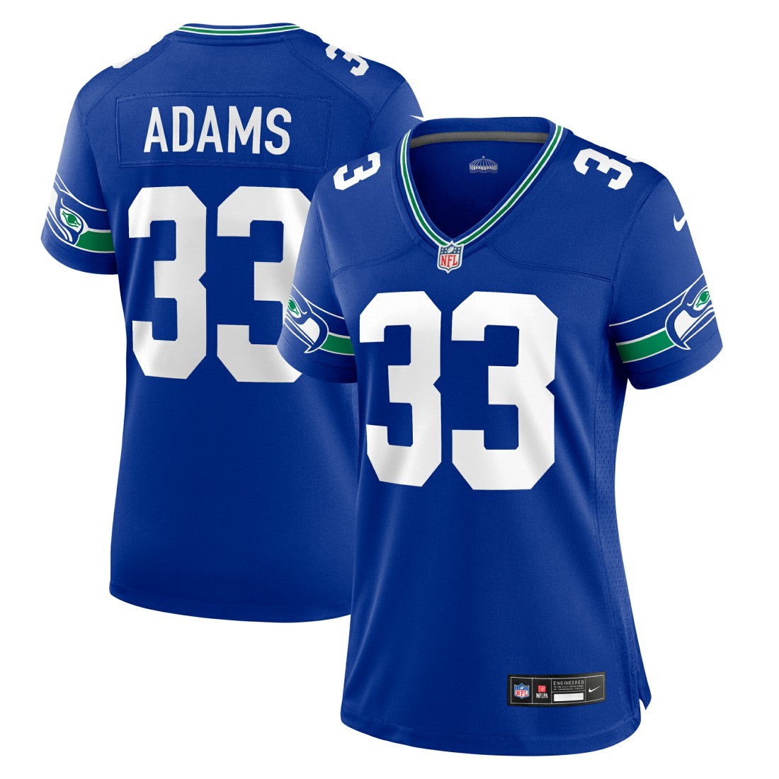 Seattle Seahawks Nike Jamal Adams  Women's Throwback Player Game Jersey
