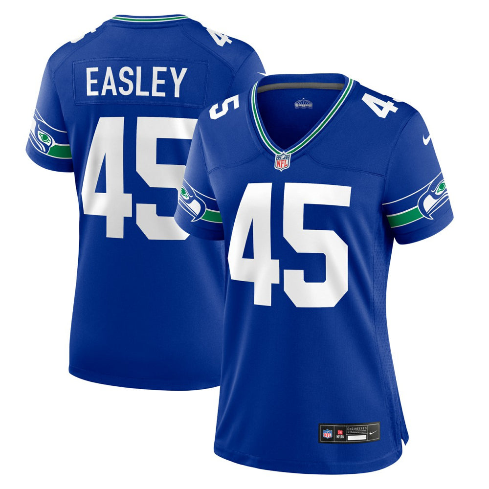 Seattle Seahawks Nike Kenny Easley  Women's Throwback Retired Player Game Jersey