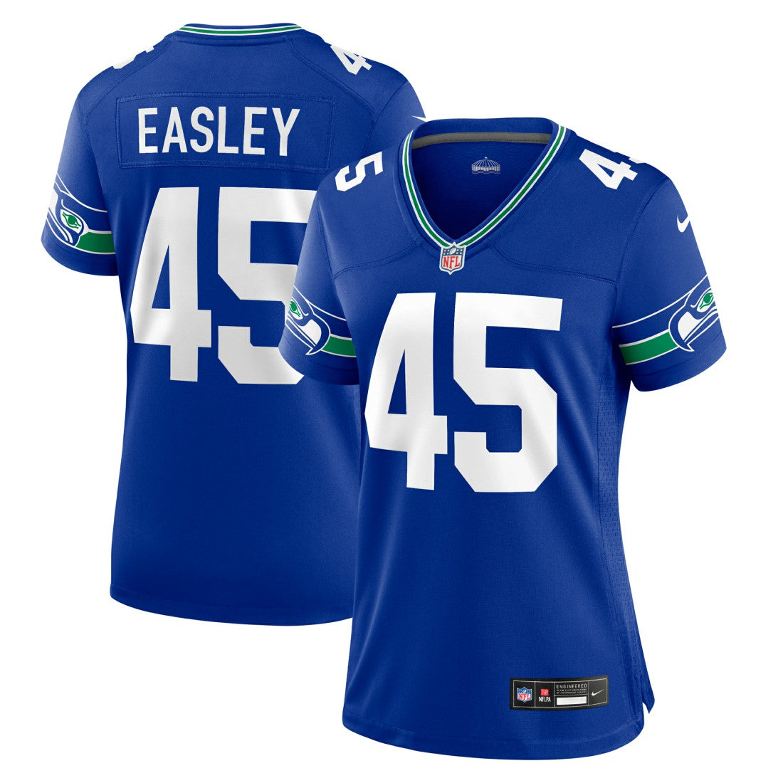 Seattle Seahawks Nike Kenny Easley  Women's Throwback Retired Player Game Jersey