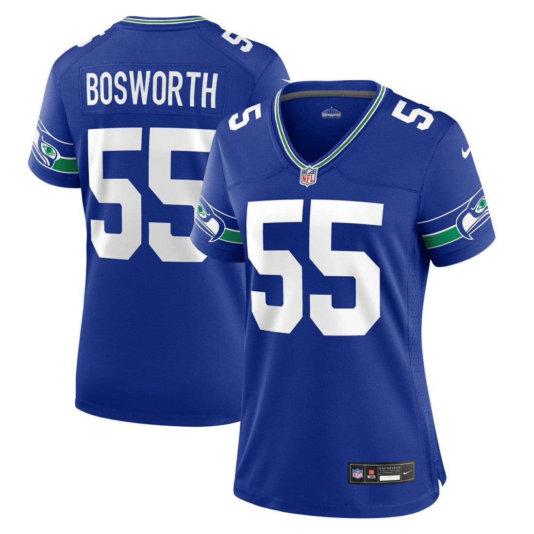 Seattle Seahawks Nike Brian Bosworth  Women's Throwback Retired Player Game Jersey