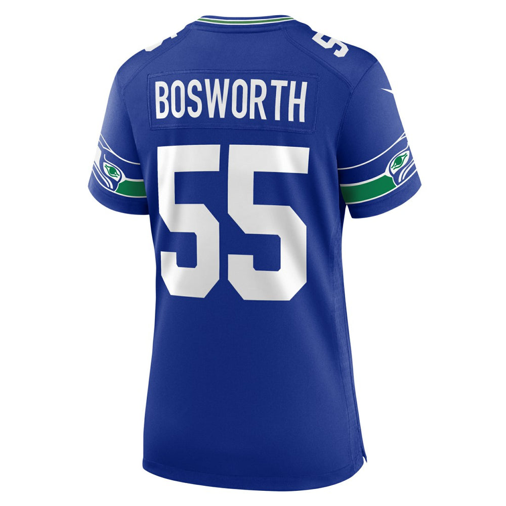 Seattle Seahawks Nike Brian Bosworth  Women's Throwback Retired Player Game Jersey