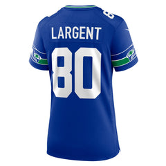 Seattle Seahawks Nike Steve Largent  Women's Throwback Retired Player Game Jersey