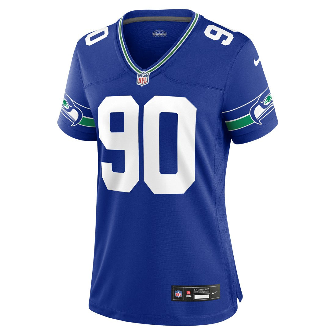 Seattle Seahawks Nike Jarran Reed  Women's Throwback Player Game Jersey