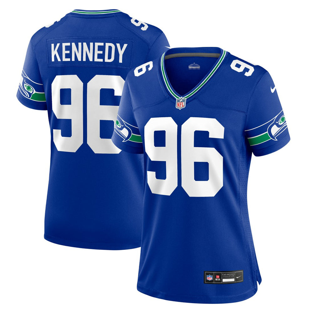 Seattle Seahawks Nike Cortez Kennedy  Women's Throwback Player Game Jersey