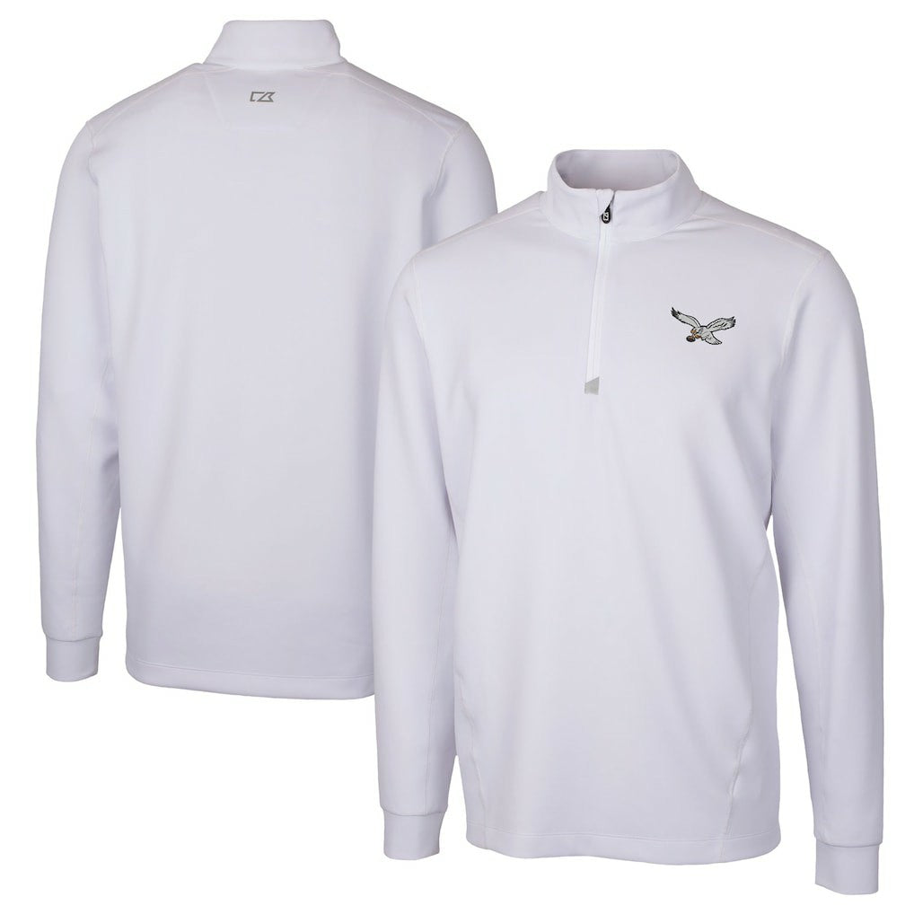 Philadelphia Eagles  Cutter & Buck Traverse Stretch Quarter-Zip Pullover