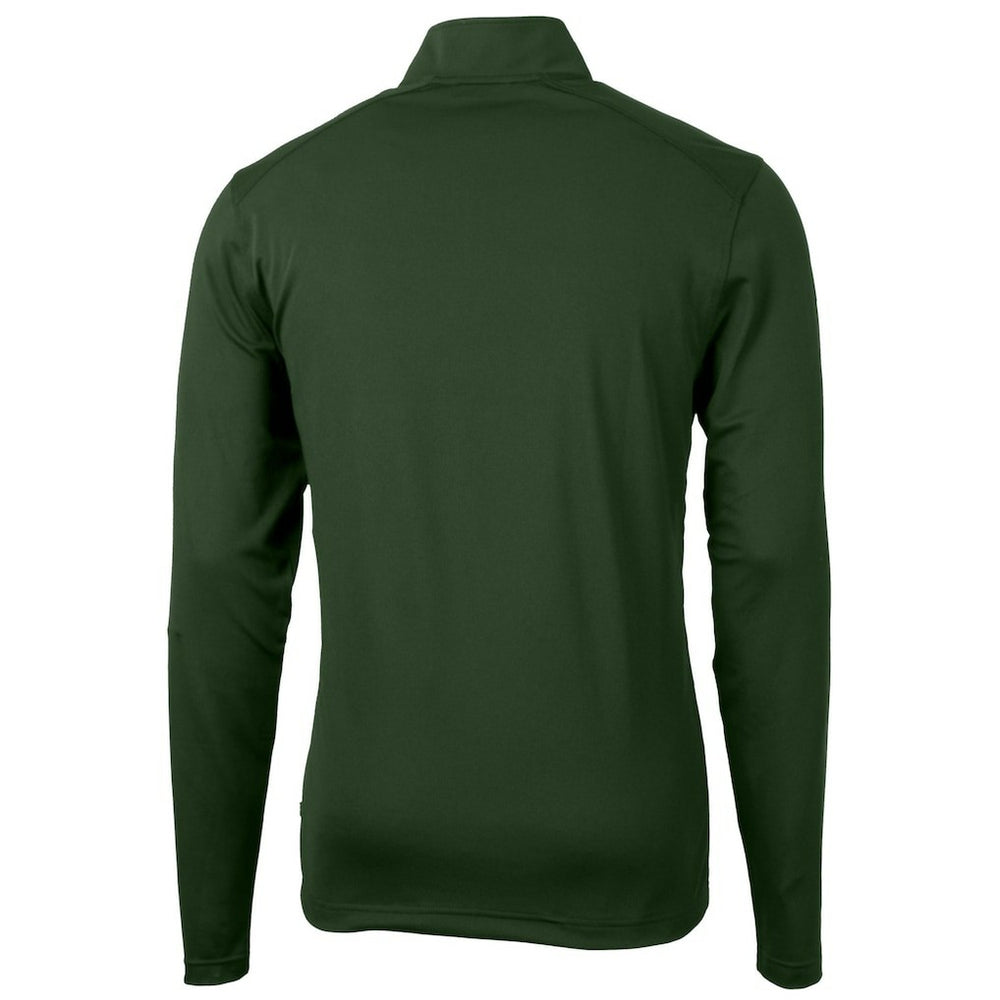 Philadelphia Eagles  Cutter & Buck Virtue Eco Pique Recycled Quarter-Zip Pullover