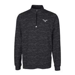 Philadelphia Eagles  Cutter & Buck Traverse Camo Print Stretch Quarter-Zip Pullover