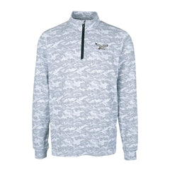 Philadelphia Eagles  Cutter & Buck Traverse Camo Print Stretch Quarter-Zip Pullover