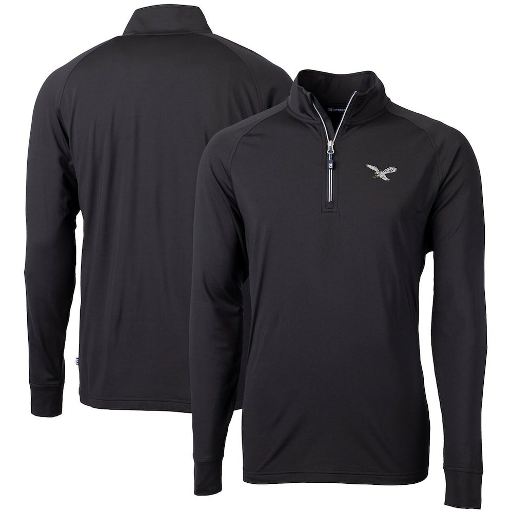 Philadelphia Eagles  Cutter & Buck Eco Knit Stretch Recycled Quarter-Zip Pullover