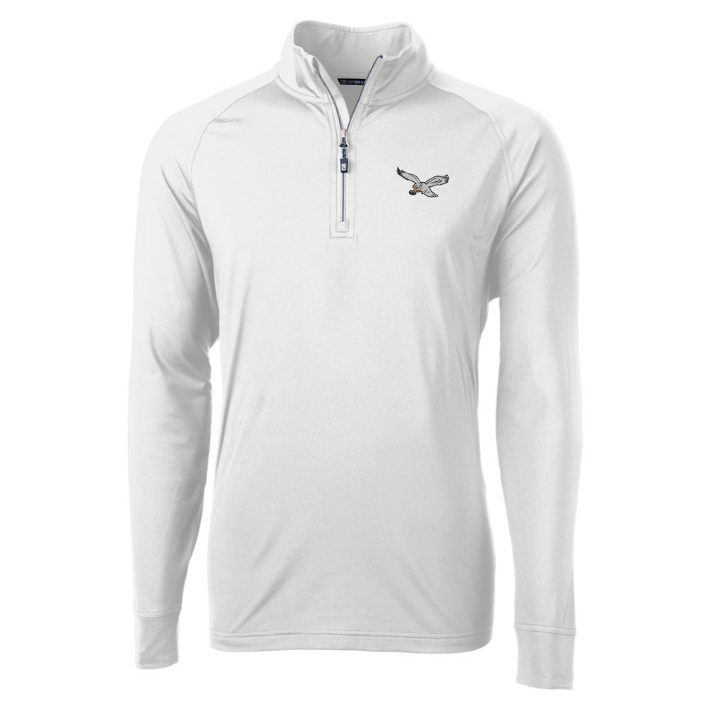 Philadelphia Eagles  Cutter & Buck Eco Knit Stretch Recycled Quarter-Zip Pullover