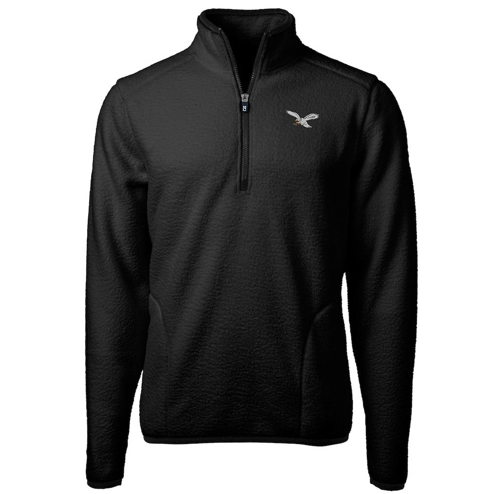 Philadelphia Eagles  Cutter & Buck Cascade Eco Sherpa Fleece Quarter-Zip Pullover Jacket