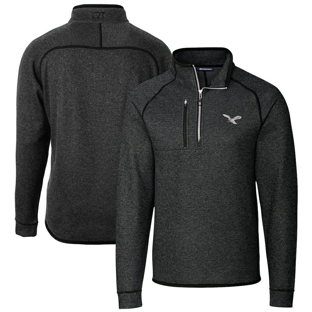 Philadelphia Eagles  Cutter & Buck Mainsail Sweater-Knit Half-Zip Pullover Jacket