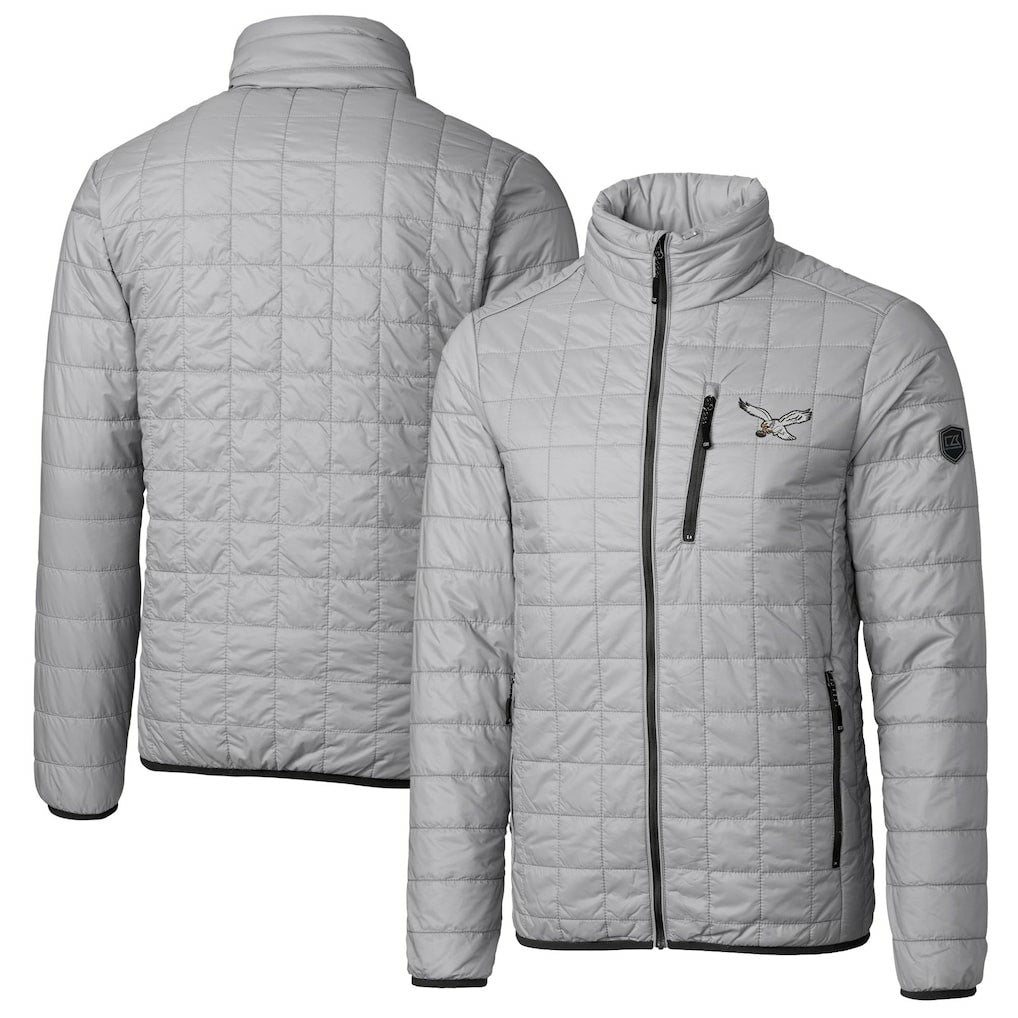 Philadelphia Eagles  Cutter & Buck Rainier PrimaLoft Eco Insulated Full-Zip Puffer Jacket