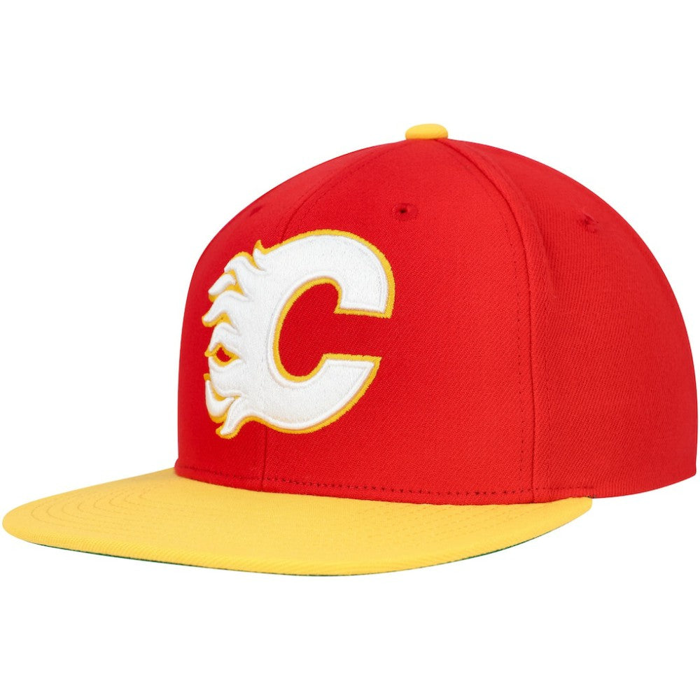 Calgary Flames Mitchell & Ness Core Team Ground 2.0 Snapback Hat Sale