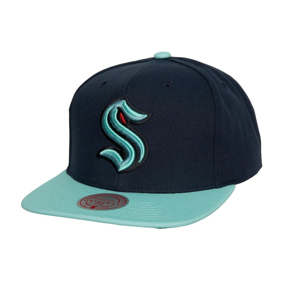 Seattle Kraken Mitchell & Ness Core Team Ground 2.0 Snapback Hat Online