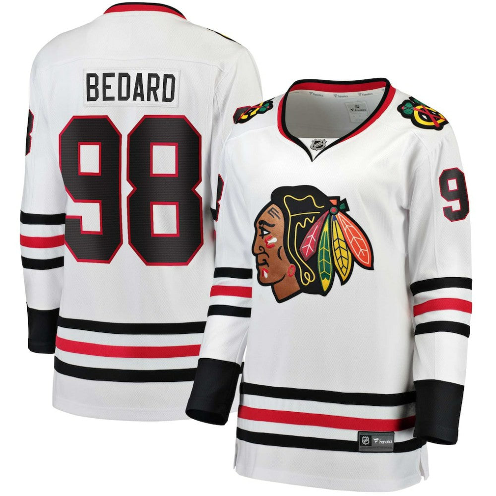 Connor Bedard Chicago Blackhawks Fanatics Women's Away Breakaway Jersey Online