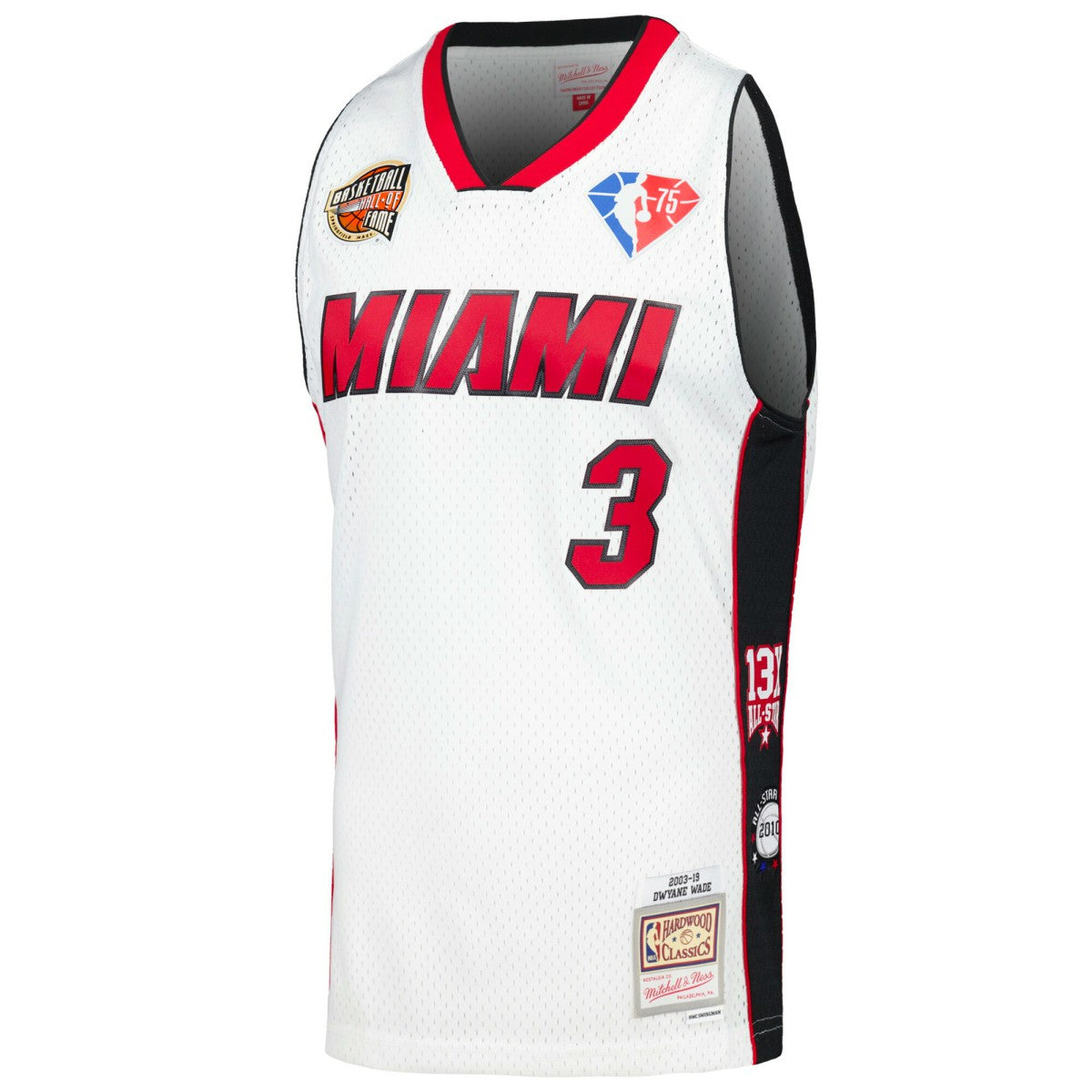 Dwyane Wade Miami Heat Unisex Hall of Fame Class of 2023 Throwback Swingman Jersey New
