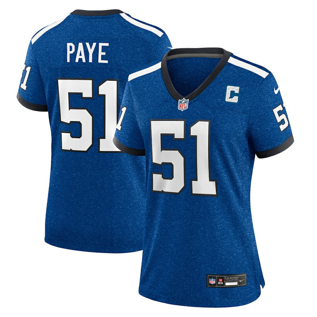 Indianapolis Colts Nike Kwity Paye  Women's Indiana Nights Alternate Game Jersey