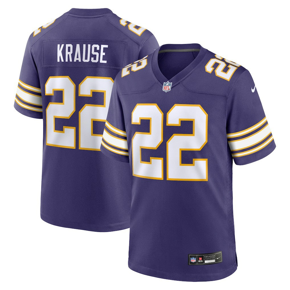 Minnesota Vikings Nike Paul Krause  Retired Player Alternate Game Jersey