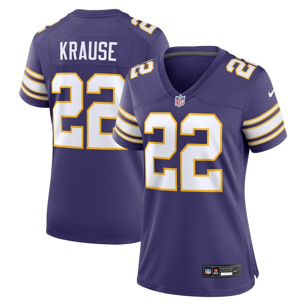 Minnesota Vikings Nike Paul Krause  Women's Classic Retired Player Jersey
